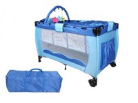 blue cot bed
